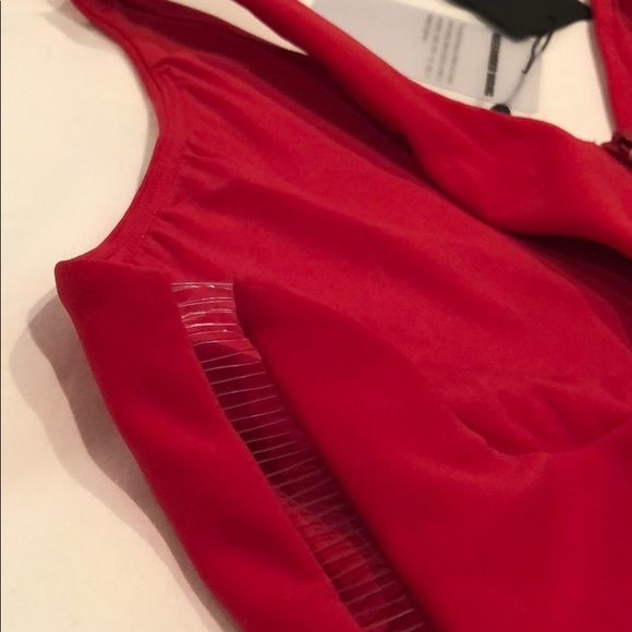 Alexander Wang Fish Line Detail One Piece Swimsuit - Picture 8 of 8